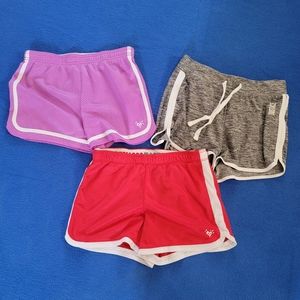 Lot of 3 Pairs Justice Athletic Shorts